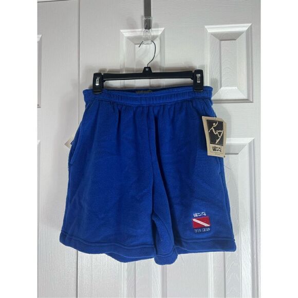 NWT UZZI Blue Fleece Dive Gear Shorts Size Small - Picture 1 of 3